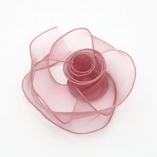 Panglică din organza "Premium", rictorian rose,  4cm / 9.14m #035