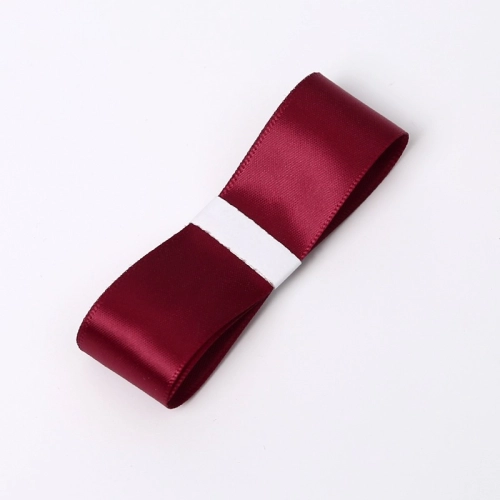 Panglică din poliester, new wine, 2,5 cm / 32 m #010