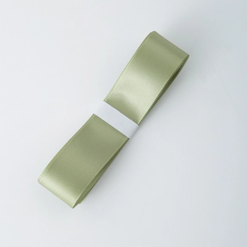 Panglică din poliester, muster green, 2,5 cm / 32 m #081