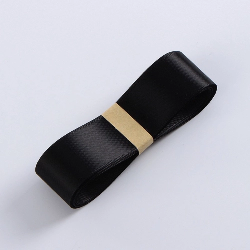 Panglică din poliester, black, 2,5 cm / 32 m #171