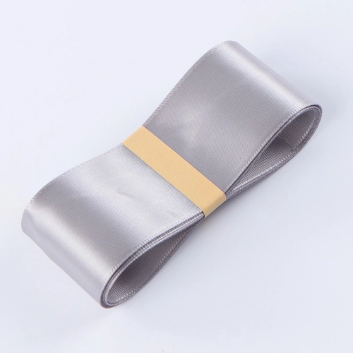 Panglică din poliester, silver, 3,8 cm / 36,57 #124