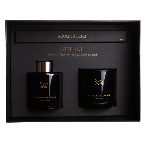 Set difuzor de aromă și lumânare de aromă "Golden" Shangrilla