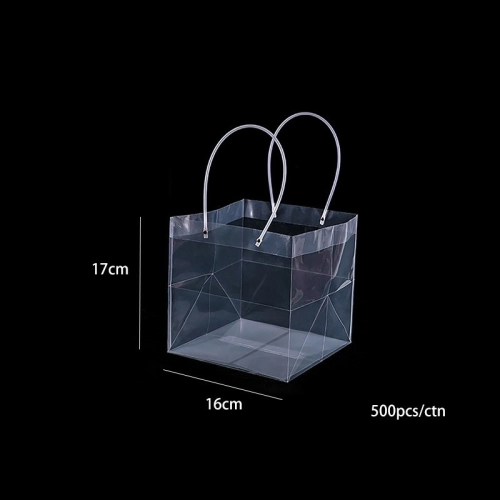 Set de 10 pungi din plastic pentru flori "Invis" 17x16x15