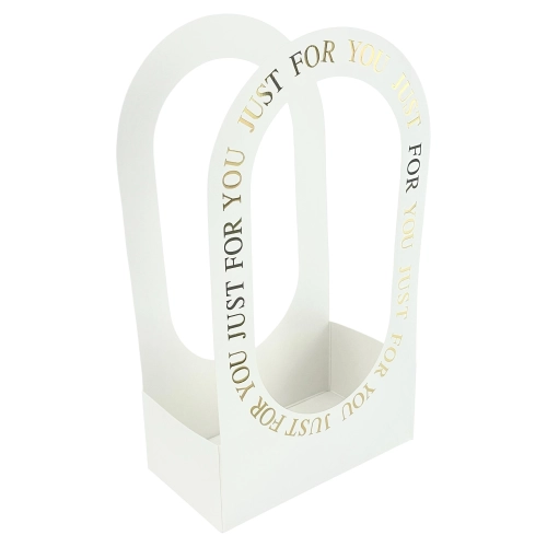 Set 10 Pachete pentru flori alba "Handy" 22x12x38