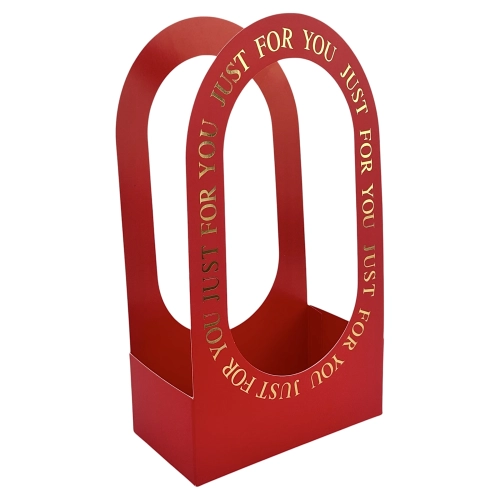 Set 10 pachete pentru flori rosu "Handy" 22x12x38