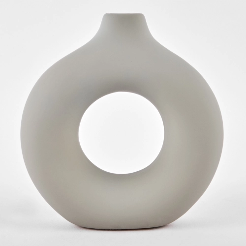 Vaza ceramica "Buddha" gri 14x13