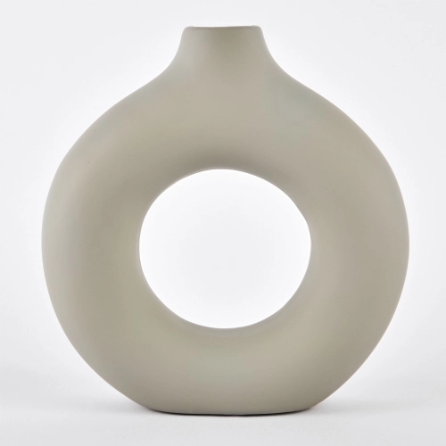 Vaza ceramica "Buddha" gri 20x5