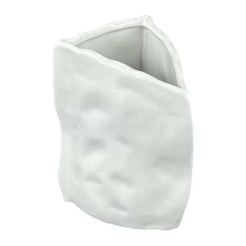 Vaza din ceramica "Sare" alb