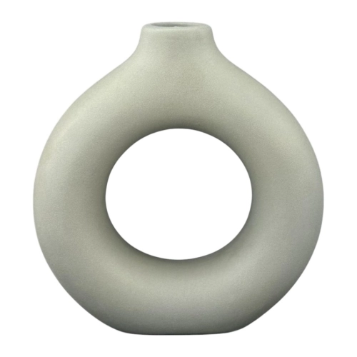 Vaza ceramica "Uitare" gri