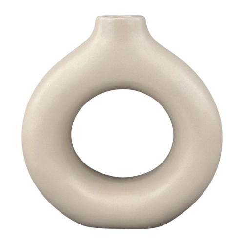 Vaza ceramica "Uitare" crema
