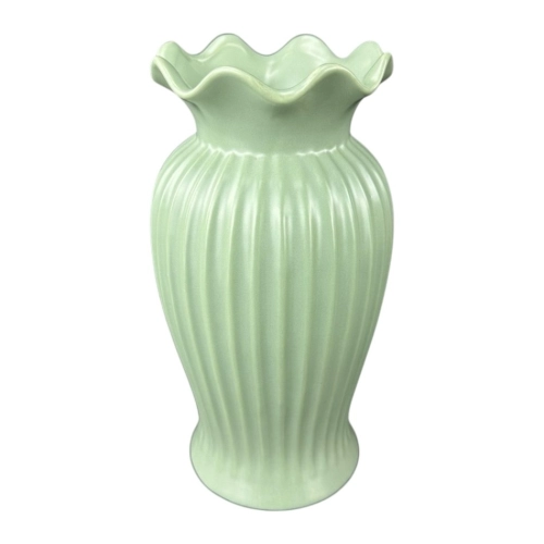 Vaza mare din ceramica "Lotus" verde