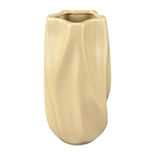 Vaza mare din ceramica "Waves" piersică