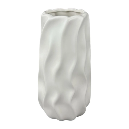 Vaza din ceramica "Val" alb