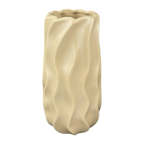 Vaza din ceramica "Val" crema