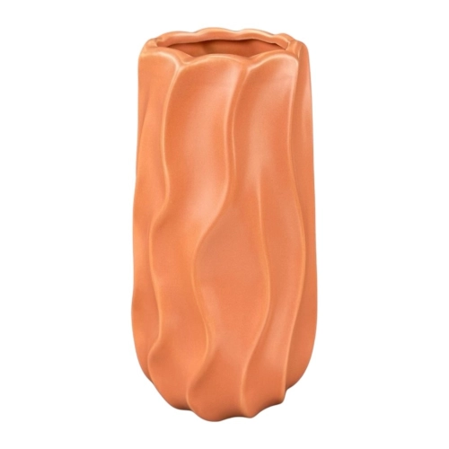 Vaza din ceramica "Val" portocalie
