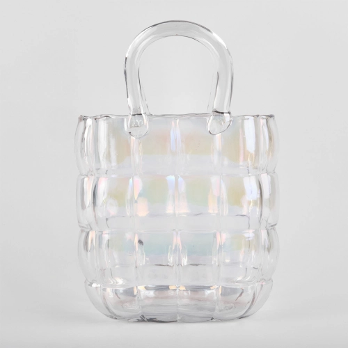 Vaza de sticla "Handbag L" multicolor 28/18