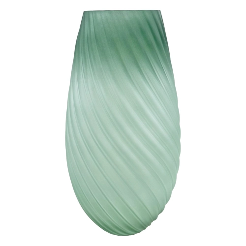 Vaza de sticla "Leaf M" verde