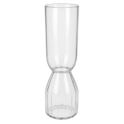 Vaza de sticla "Infinity S" transparenta