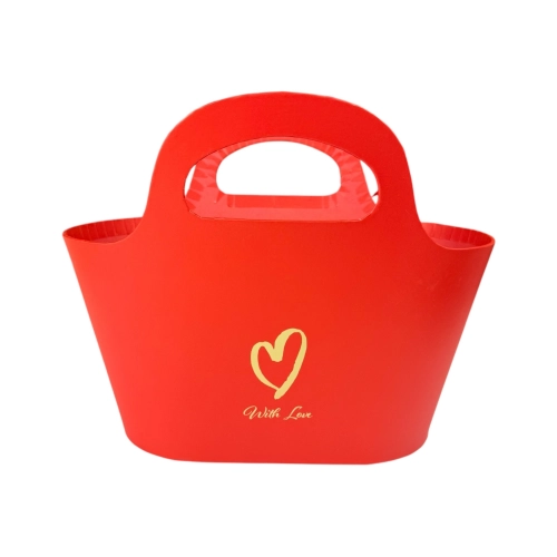 Cutie de flori „with love”, rosu