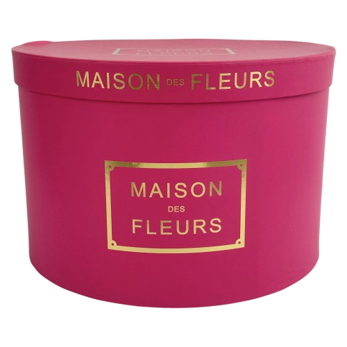 Set 5 cutii pentru pălării zmeura "Maison de Fleur"