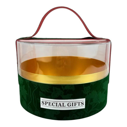 Cutie rotunda, verde "Bagy"