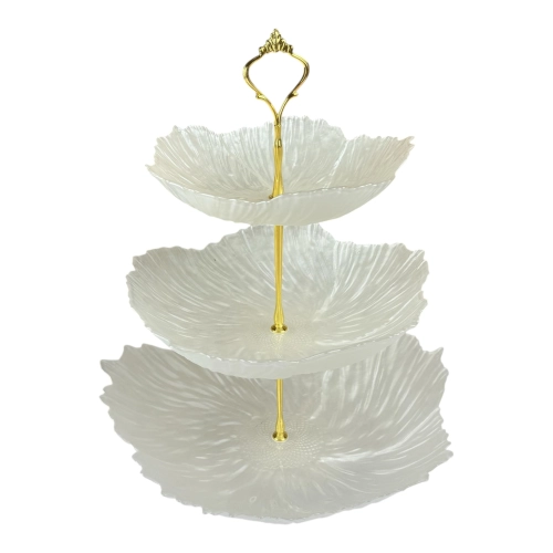 Fructieră pe trei niveluri „Royal Flower”
