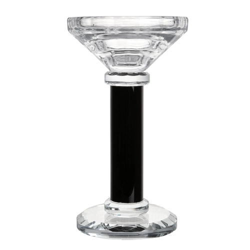 Sfeșnic pe un picior negru 13cm "Total M"