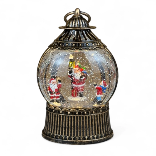 Figurină interactivă „Lampa de Crăciun #4” căderea zăpezii