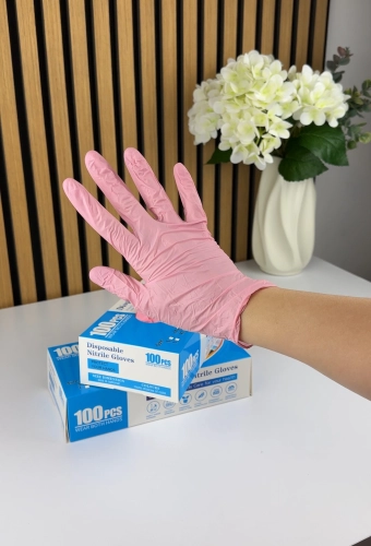 Manusi Nitril Roz S / 100 bucati