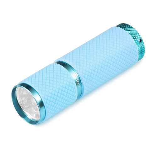 Lampa LED de unghii, tip lanterna, putere de 9W, Albastru