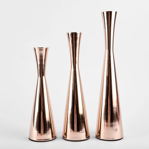 Set 3 sfeșnice „Amphora” 26/22/19 aur