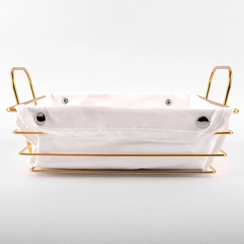 Cos de paine "Home basis", alb, 24x24x8