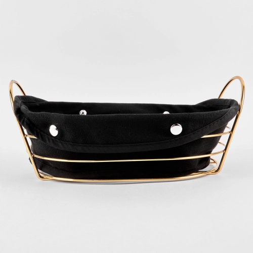 Cos de paine "Peana", negru, 27x20x7