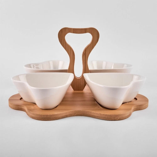 Set aperitiv din ceramica "Nuts" cu maner