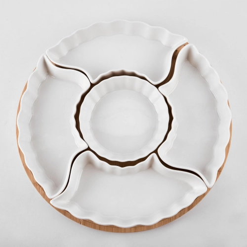 Set aperitiv din ceramica "Sunny" cu maner