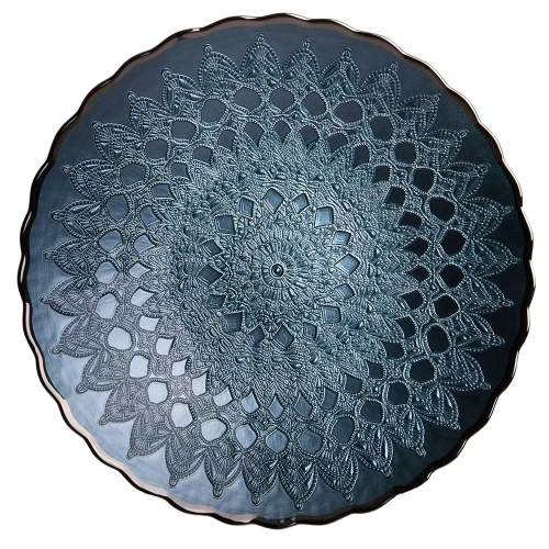 Farfurie din sticlă „blue briza”, 6/33 cm