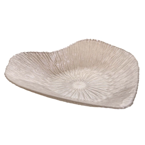 Farfurie din sticlă „Shell Heart L”, 35/35/4.5 cm