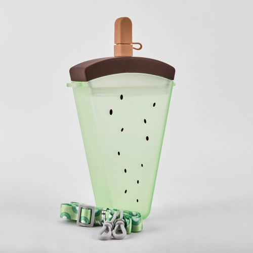 Sticla de apa, 320 ml, verde, curea reglabila