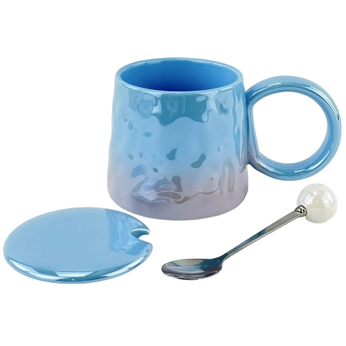 Cana albastra din ceramica "Heliu"