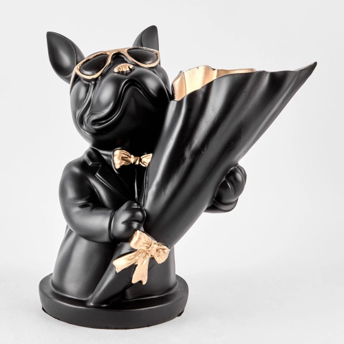 Bulldog cu o vază mică "Bulldog #54" 21/20cm